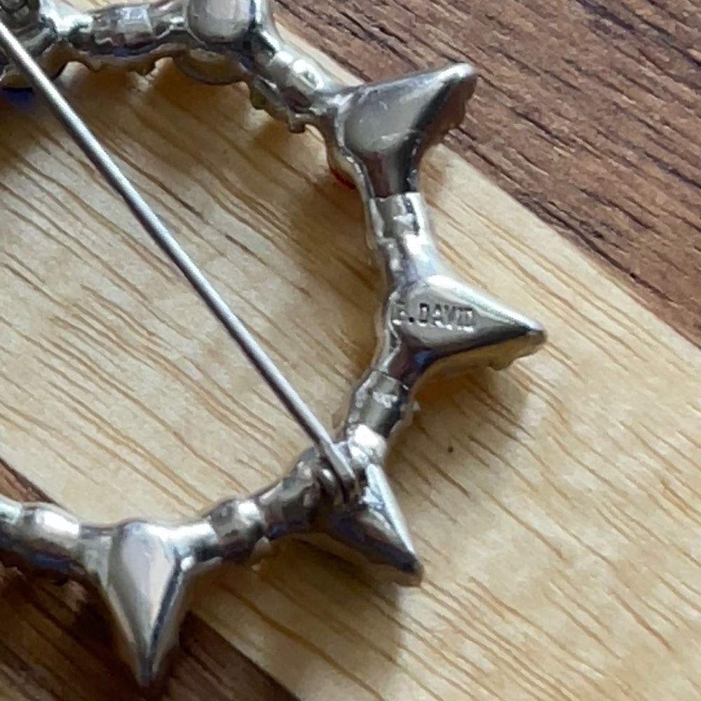 B. David Signed Rainbow Multicolored Rhinestones … - image 3